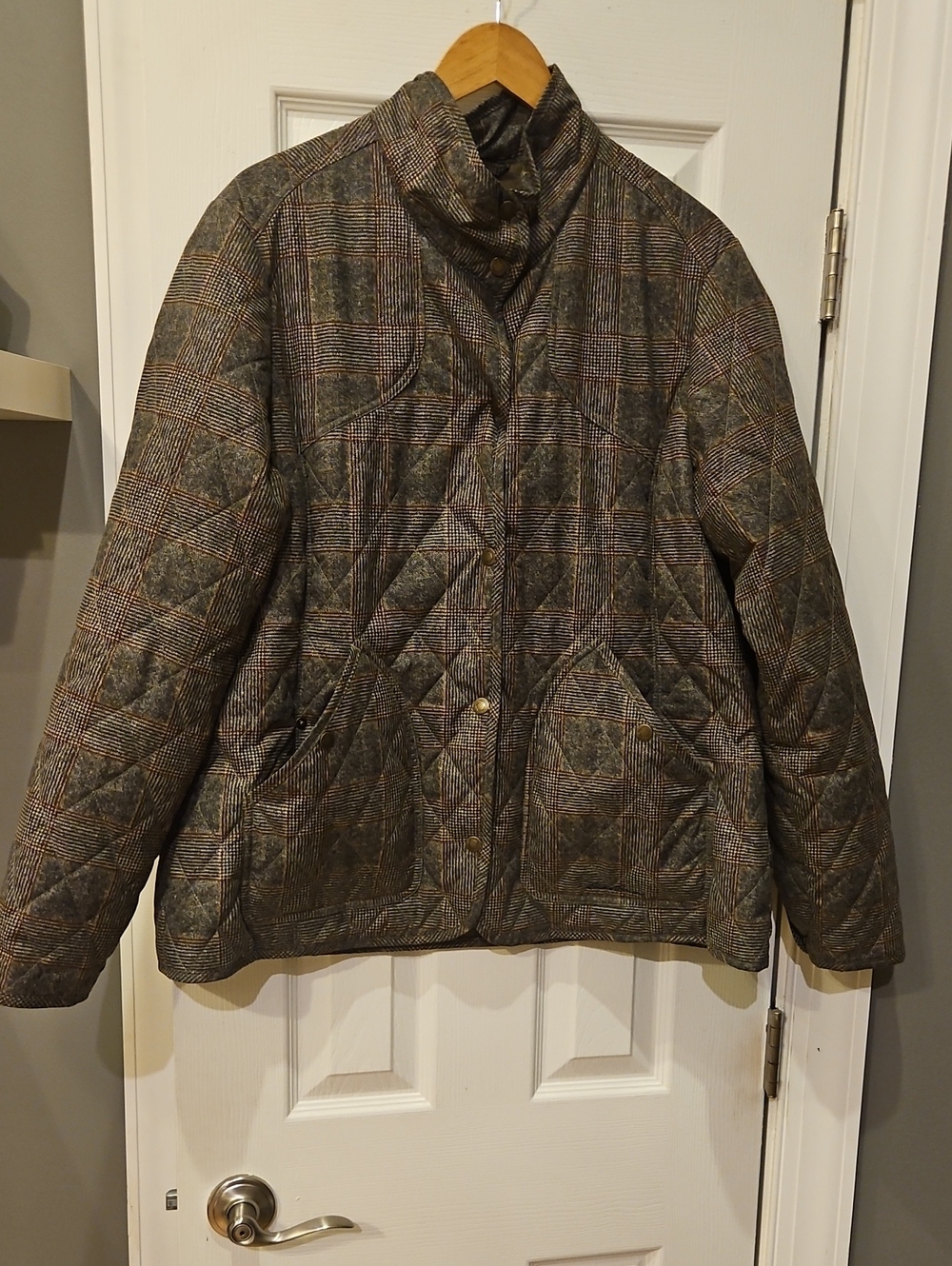 Quilted Plaid Women's Jacket